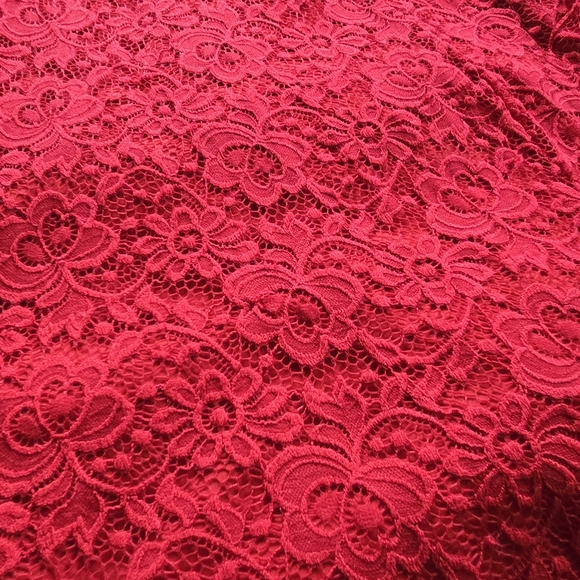 Red lace dress from Torrid in size 1 - Picture 5 of 5